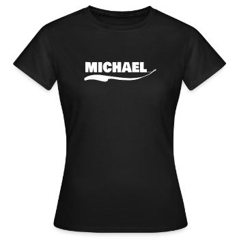 Michael - Women's T-Shirt - black - Front - AI Model Female 172 dark (172cm)