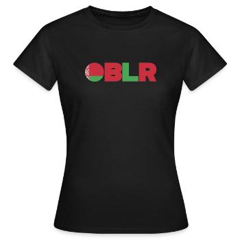 Belarus - Women's T-Shirt - black - Front - AI Model Female 172 dark (172cm)