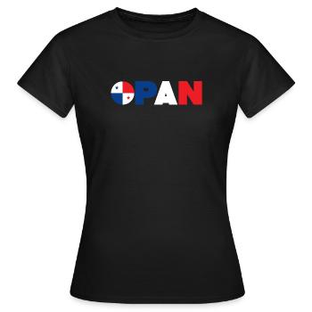 Panama - T-shirt Femme - noir - Devant - AI Model Female 172 dark (172cm)