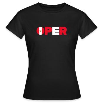 Peru - Women's T-Shirt - black - Front - AI Model Female 172 dark (172cm)