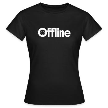 offline - Frauen T-Shirt - Schwarz - Vorne - AI Model Female 172 dark (172cm)