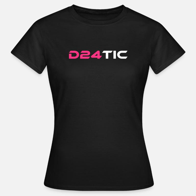 d24tic - T-shirt dam - svart