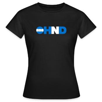 Honduras - Frauen T-Shirt - Schwarz - Vorne - AI Model Female 172 dark (172cm)