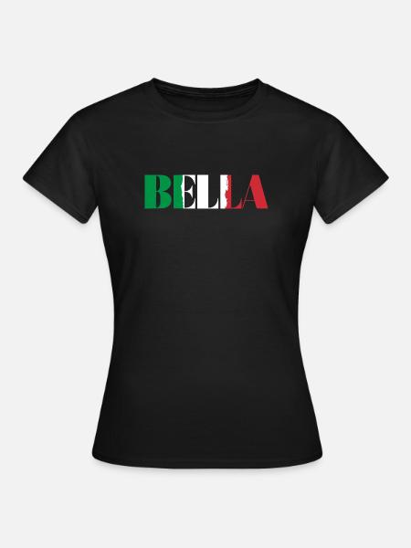 Bella Italia - Frauen T-Shirt - Schwarz