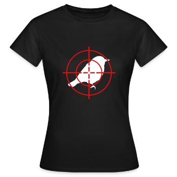 Matin grouch oiseau visière lève-tard dormir - T-shirt Femme - noir - Devant - AI Model Female 172 dark (172cm)