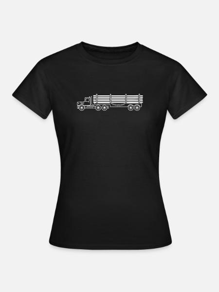 Camion di trasporto del trattore - Maglietta da donna - nero