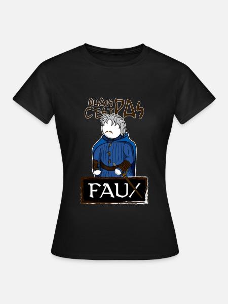 Perceval : Ouais C'est Pas Faux - T-shirt Femme - noir