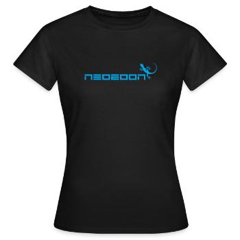 neozoon cyan - Frauen T-Shirt - Schwarz - Vorne - AI Model Female 172 dark (172cm)