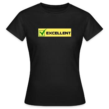 Excellente - T-shirt Femme - noir - Devant - AI Model Female 172 dark (172cm)