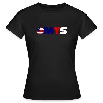 Malaisie - T-shirt Femme - noir - Devant - AI Model Female 172 dark (172cm)
