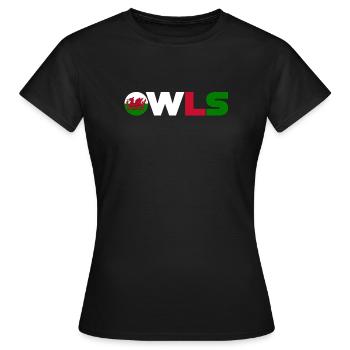 Pays de Galles - T-shirt Femme - noir - Devant - AI Model Female 172 dark (172cm)