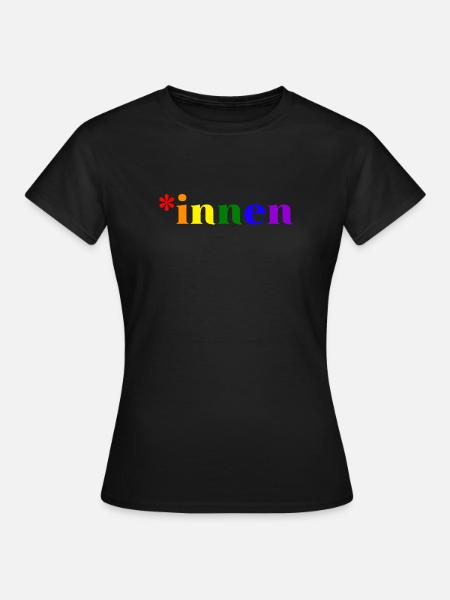 *innen Gendern - Frauen T-Shirt - Schwarz