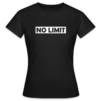 no_limit - T-shirt Femme - noir - Devant - AI Model Female 172 dark (172cm)