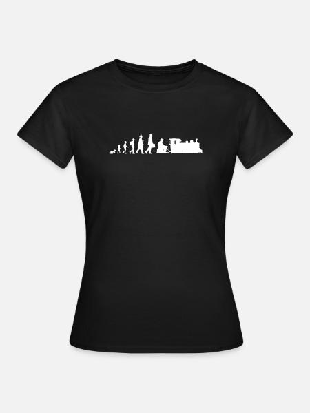 Eisenbahnfreund Entwicklung - Frauen T-Shirt - Schwarz