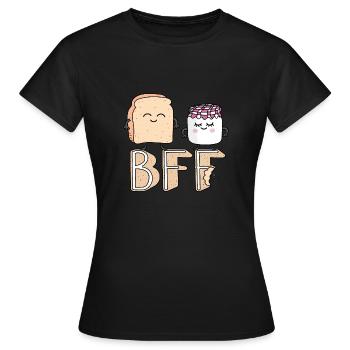 Toast BFF - Women's T-Shirt - black - Front - AI Model Female 172 dark (172cm)