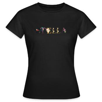 Stella - T-shirt Femme - noir - Devant - AI Model Female 172 dark (172cm)