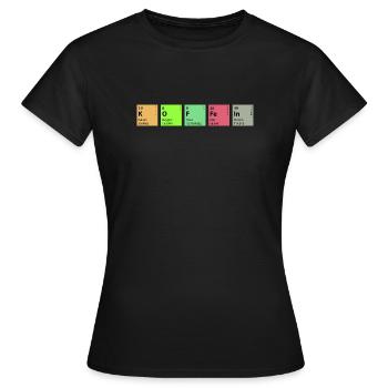 Chemistry Caffeine - Women's T-Shirt - black - Front - AI Model Female 172 dark (172cm)