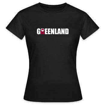 Groenland - Danemark - Danemark - Dänemark - T-shirt Femme - noir - Devant - AI Model Female 172 dark (172cm)