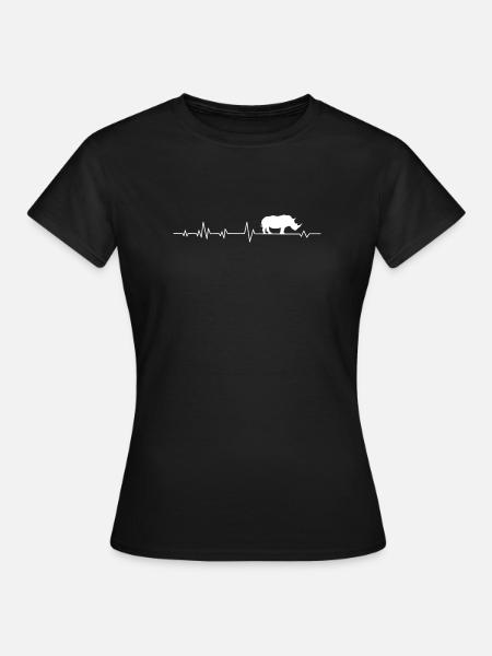 Nashorn - Frauen T-Shirt - Schwarz