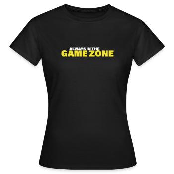 ZONE DE JEU - T-shirt Femme - noir - Devant - AI Model Female 172 dark (172cm)