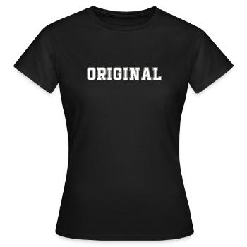 Langue source - T-shirt Femme - noir - Devant - AI Model Female 172 dark (172cm)