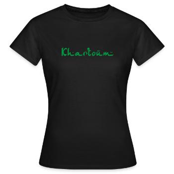 Khartoum Sudan - Frauen T-Shirt - Schwarz - Vorne - AI Model Female 172 dark (172cm)