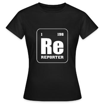 Periodische Elemente Sender Geschenk - Frauen T-Shirt - Schwarz - Vorne - AI Model Female 172 dark (172cm)