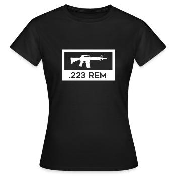 Fusil d assaut AR15 M4 M16 223 Armes et munitions - T-shirt Femme - noir - Devant - AI Model Female 172 dark (172cm)