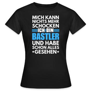 Nicht schockbarer Bastler - Frauen T-Shirt - Schwarz - Vorne - AI Model Female 172 dark (172cm)