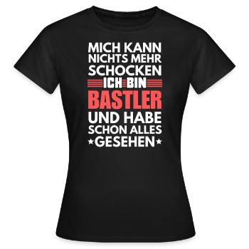 Nicht schockbarer Bastler - Frauen T-Shirt - Schwarz - Vorne - AI Model Female 172 dark (172cm)