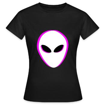 Aliens Alien Head - Women's T-Shirt - black - Front - AI Model Female 172 dark (172cm)