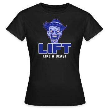 Heben Sie wie ein Biest - Frauen T-Shirt - Schwarz - Vorne - AI Model Female 172 dark (172cm)