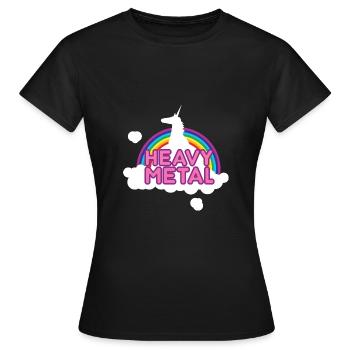 Heavy Metal - Frauen T-Shirt - Schwarz - Vorne - AI Model Female 172 dark (172cm)