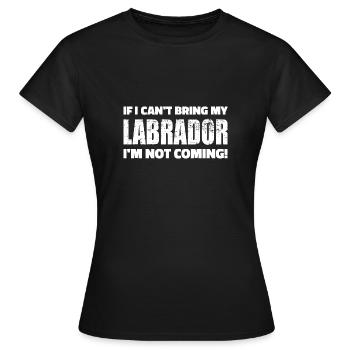 Labrador - T-shirt Femme - noir - Devant - AI Model Female 172 dark (172cm)