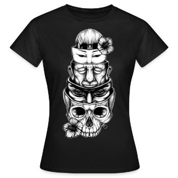 Poupées russes - T-shirt Femme - noir - Devant - AI Model Female 172 dark (172cm)