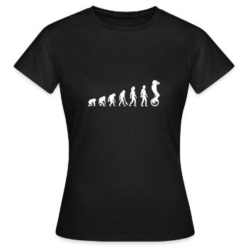 Monocycle, les origines - T-shirt Femme - noir - Devant - AI Model Female 172 dark (172cm)