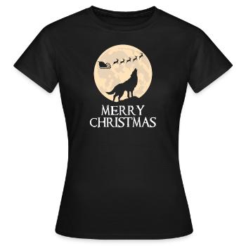 Weihnachten - Frauen T-Shirt - Schwarz - Vorne - AI Model Female 172 dark (172cm)