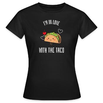 Tacos Tacos Tacos Tacos Tacos Tacos Cadeau - T-shirt Femme - noir - Devant - AI Model Female 172 dark (172cm)