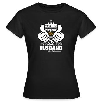jeune marié - T-shirt Femme - noir - Devant - AI Model Female 172 dark (172cm)