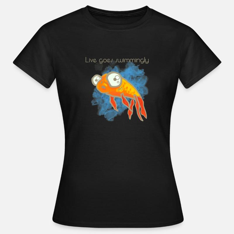 Fish Goldfish Fish - Women's T-Shirt - black