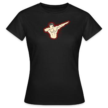 Tamponner bodybuilder cadeau fitness muscle homme - T-shirt Femme - noir - Devant - AI Model Female 172 dark (172cm)