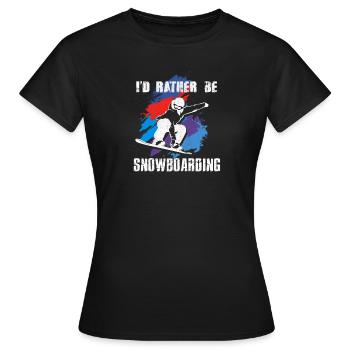 Surfeur surfeur surfeur surfeur - T-shirt Femme - noir - Devant - AI Model Female 172 dark (172cm)