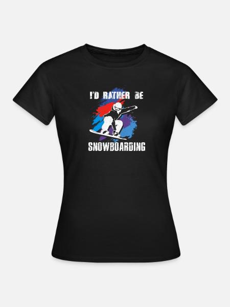 Snowboard Snowboarder Snowboarden - Frauen T-Shirt - Schwarz
