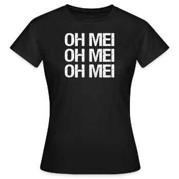 OH MEI - Frauen T-Shirt - Schwarz - Vorne - AI Model Female 172 dark (172cm)