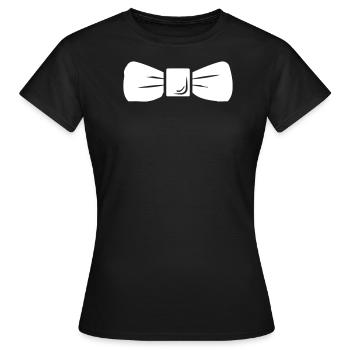 fly suit tie cool jgsa gentleman popular - Women's T-Shirt - black - Front - AI Model Female 172 dark (172cm)