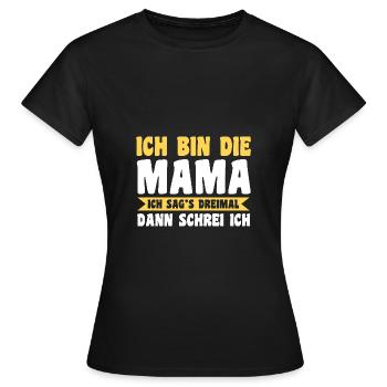Mother Team Mom - Women's T-Shirt - black - Front - AI Model Female 172 dark (172cm)