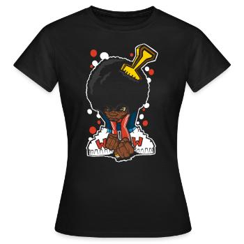 BBOY FRO - T-shirt Femme - noir - Devant - AI Model Female 172 dark (172cm)