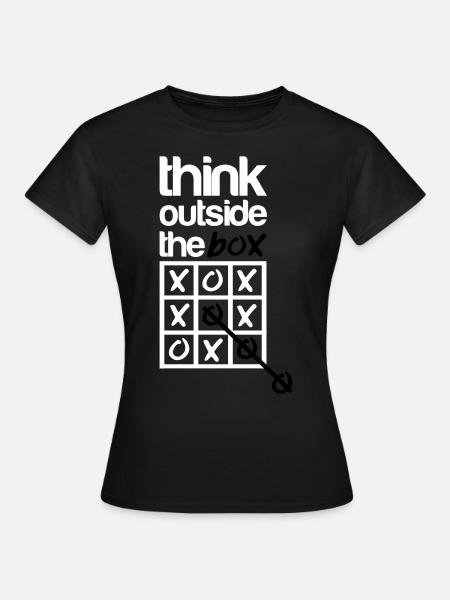 Think outside the box - Women's T-Shirt - black