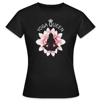 Yoga - T-shirt Femme - noir - Devant - AI Model Female 172 dark (172cm)
