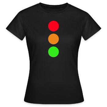 Ampel - Frauen T-Shirt - Schwarz - Vorne - AI Model Female 172 dark (172cm)